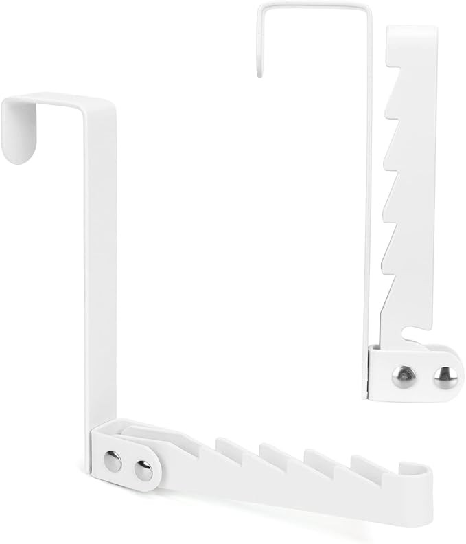 FYY Over The Door Hooks Hanger, 2 Pack Collapsible Folding Over The Door Organizer Rack Space Sav... | Amazon (US)