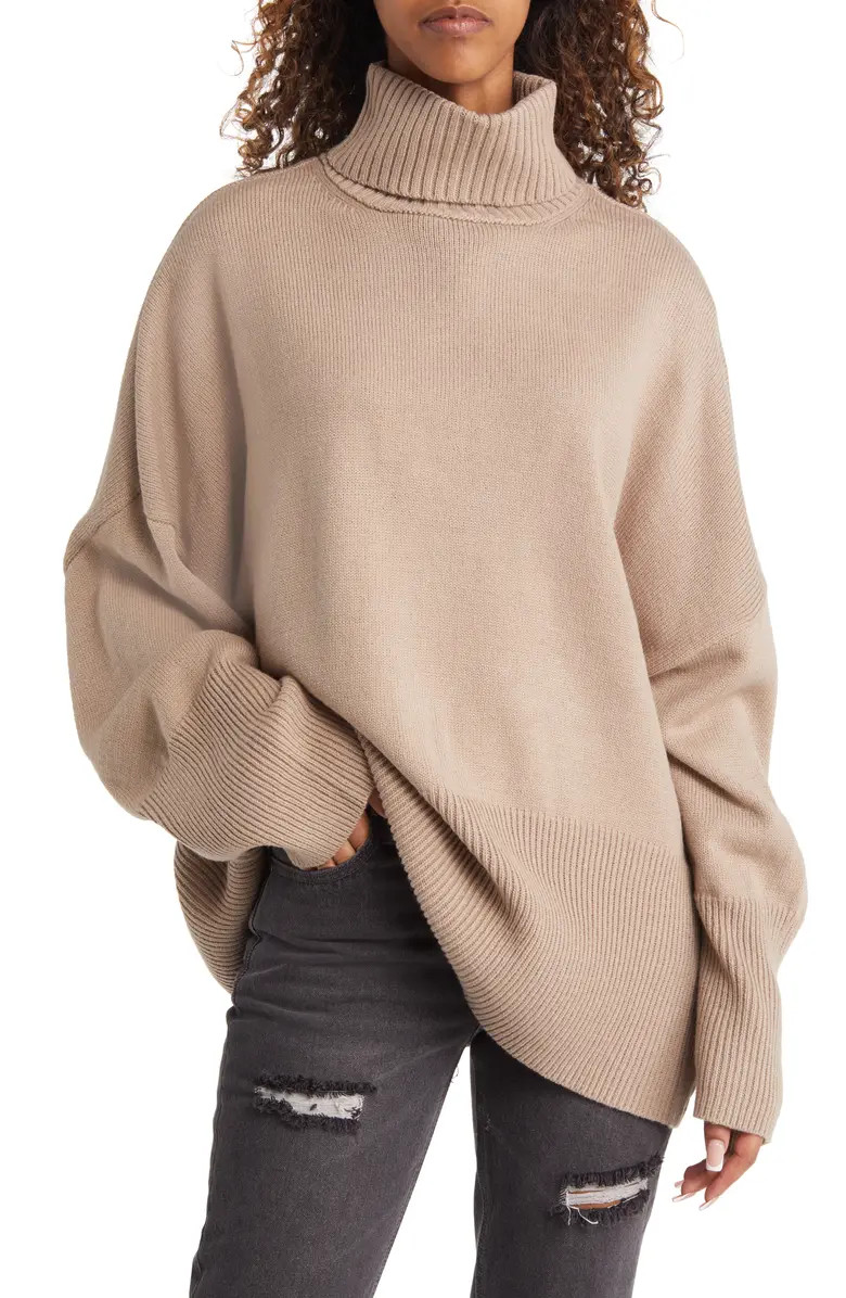 Topshop Oversize Turtleneck Sweater | Nordstrom | Nordstrom