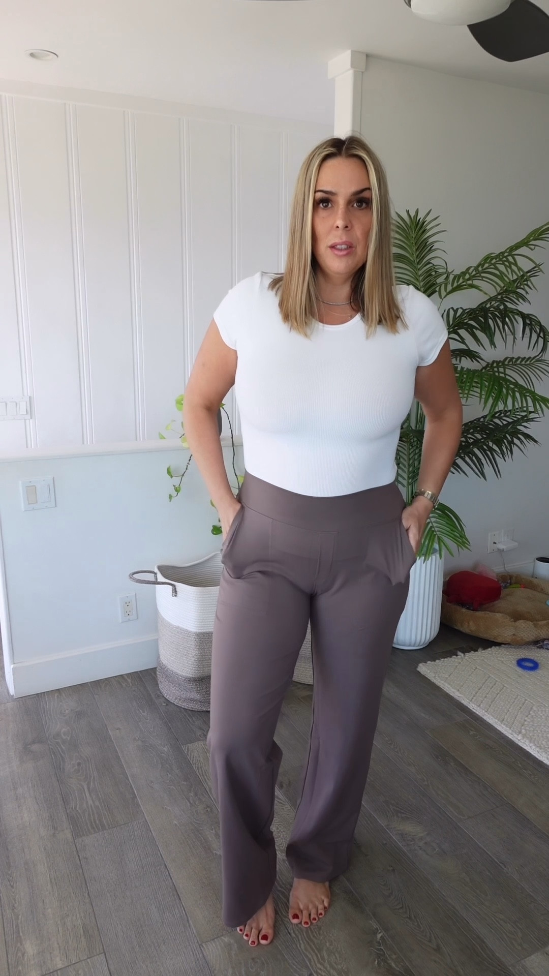 Athletic stretchy pants, but make them business!
No one will be able to tell ￼

#LTKfitnessgoals #LTKootd #LTKMidsize
