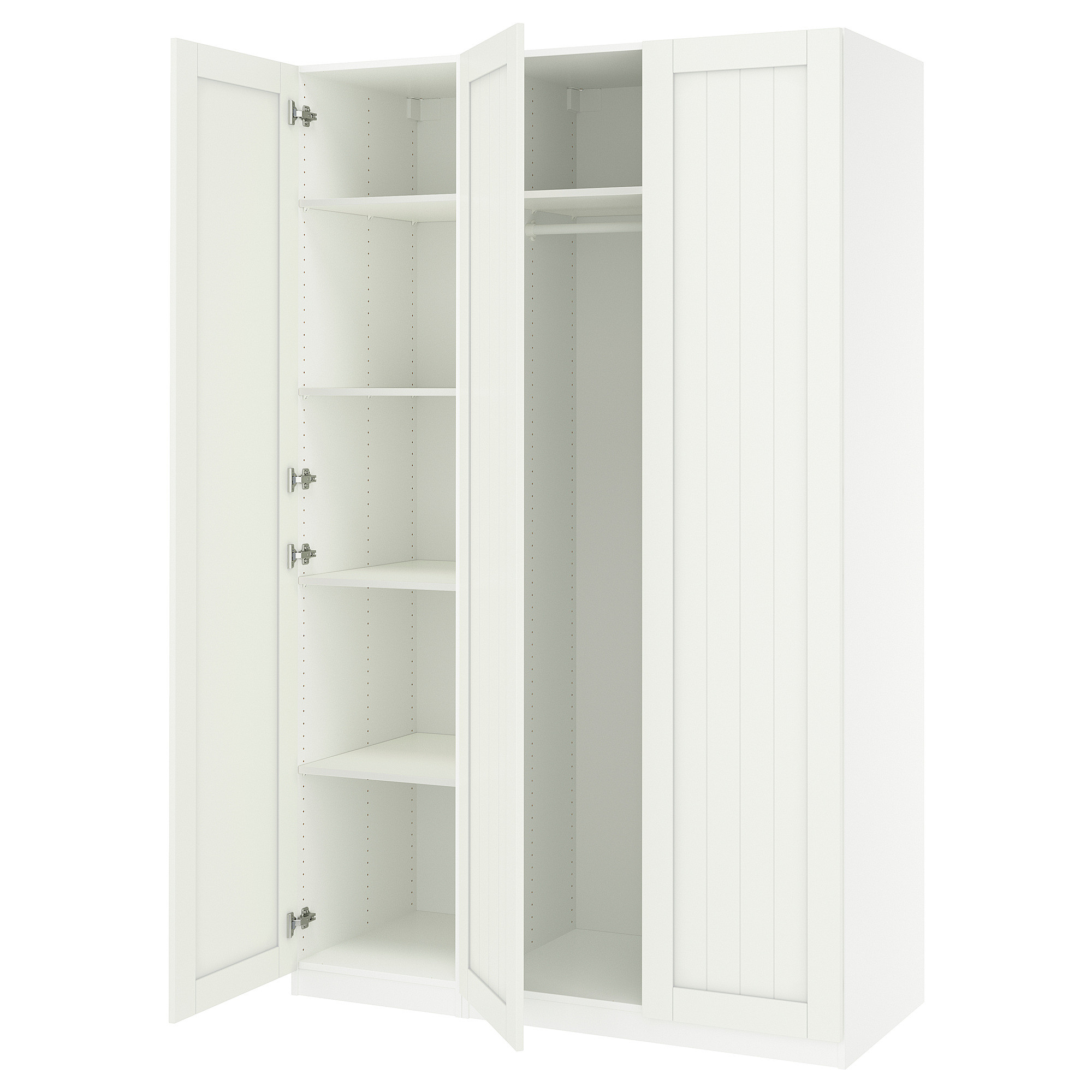 PAX / GULLABERG Wardrobe combination, white/white, 59x23 5/8x93 1/8 " | IKEA US