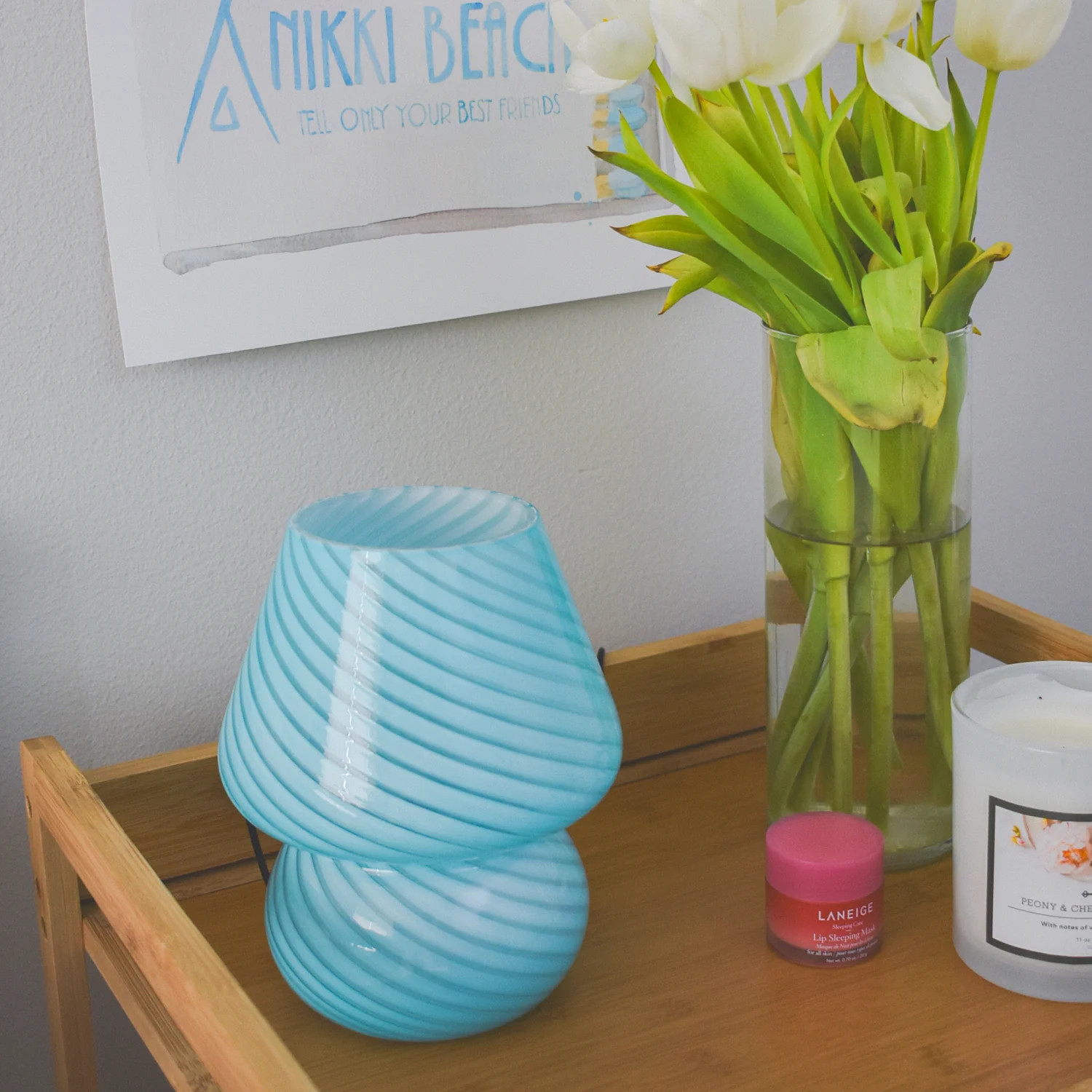 Mushroom Lamp | Dorm Essentials - Blue - Dormify | Dormify