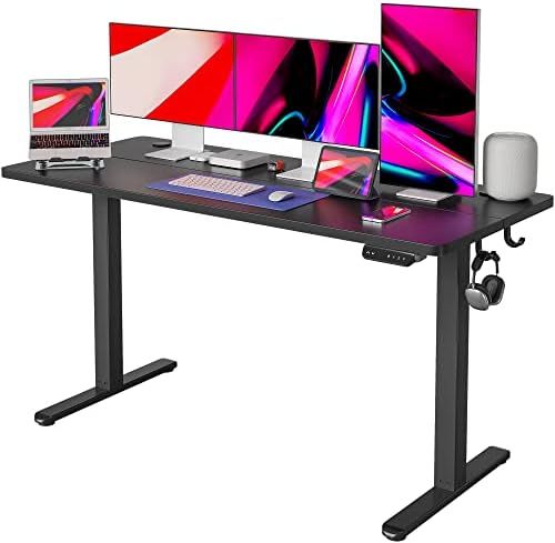 FEZIBO Electric Standing Desk, 63 x 24 Inches Height Adjustable Table, Ergonomic Home Office Furnitu | Amazon (US)