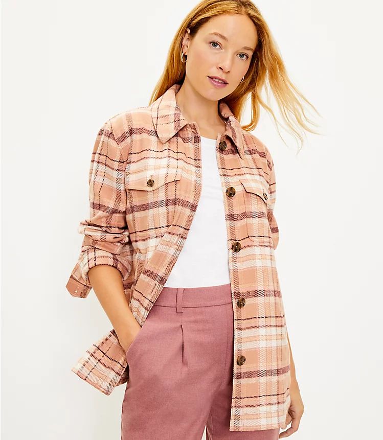 Plaid Swing Jacket | LOFT