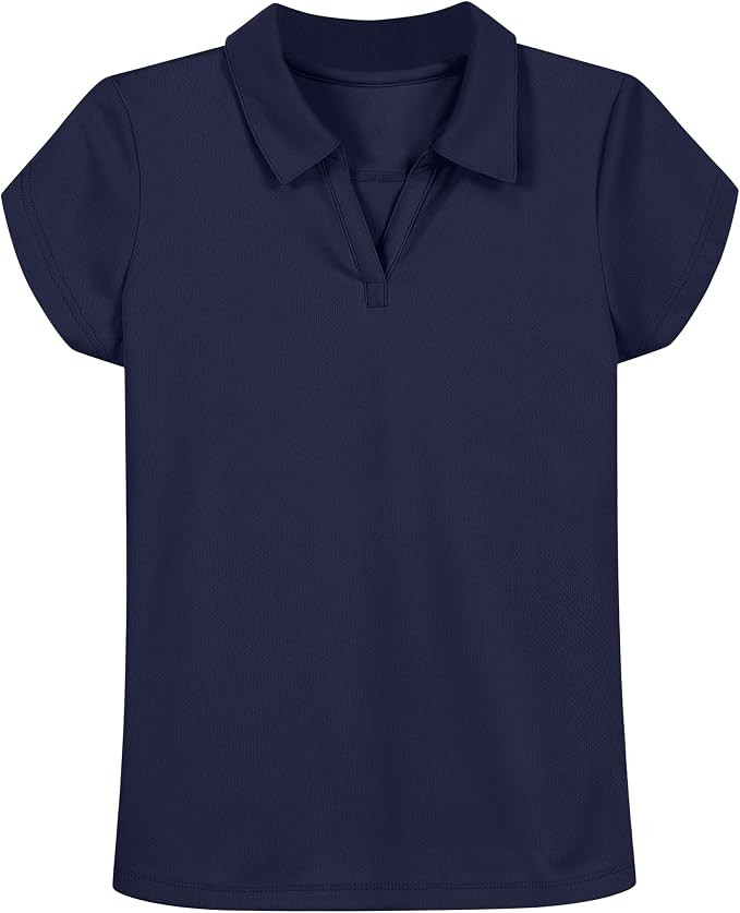 Nautica Girls' School Uniform Short Sleeve Performance Polo | Amazon (US)