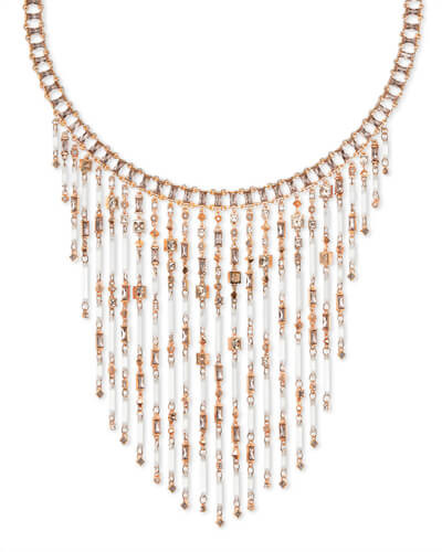 Maxen Rose Gold Statement Necklace in Blush Mix | Kendra Scott