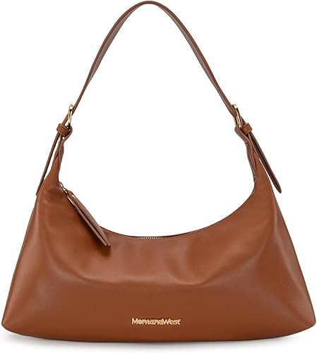 Montana West MEDIUM Shoulder Purses for Women Crescent Hobo Bags Trendy Purses | Amazon (US)