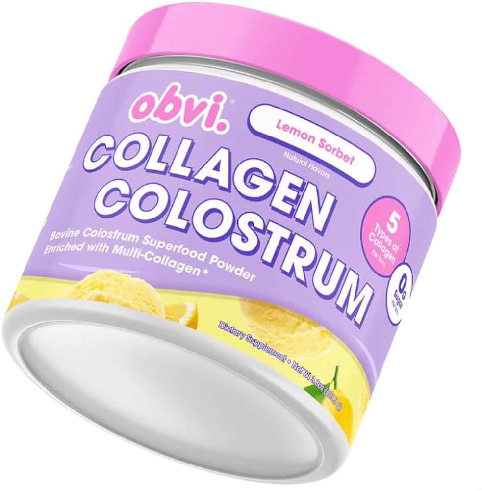 Obvi Collagen Colostrum Powder | Grass-Fed Bovine Colostrum for Gut Health, Skin & Hair, Support ... | Amazon (US)
