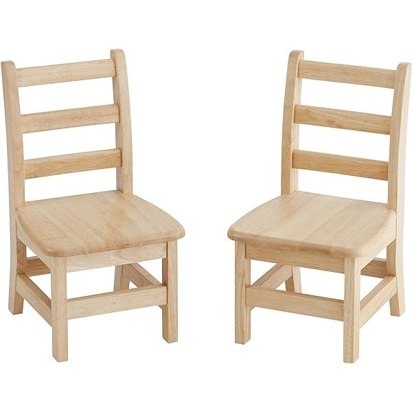 Melissa & Doug Solid Wood Chairs, Set of 2, 10" - 12", Blonde | Amazon (US)