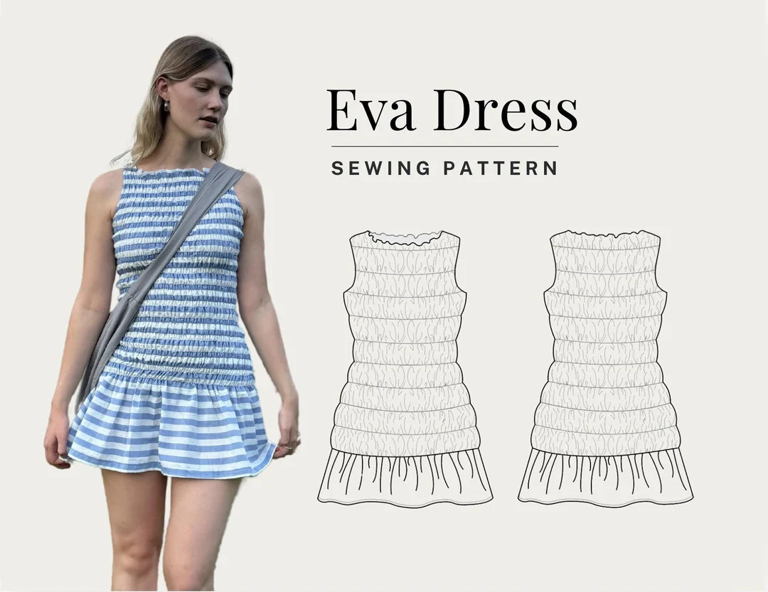 Eva Dress Pattern - Etsy | Etsy (US)