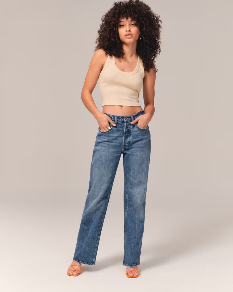 Women's Low Rise 90s Baggy Jean | Women's Up To 50% Off Select Styles | Abercrombie.com | Abercrombie & Fitch (US)
