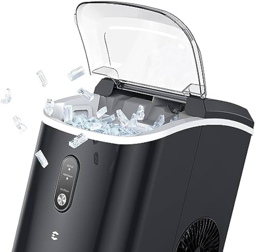 Nugget Ice Maker Countertop,Chewable Pellet Ice, 33LBS/24H,Compact Self-Cleaning Ice Machine with... | Amazon (US)