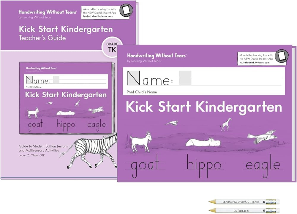 Handwriting Without Tears Kick Start Kindergarten Printing Bundle,Age 5+, Kindergarten+,Handwriti... | Amazon (US)