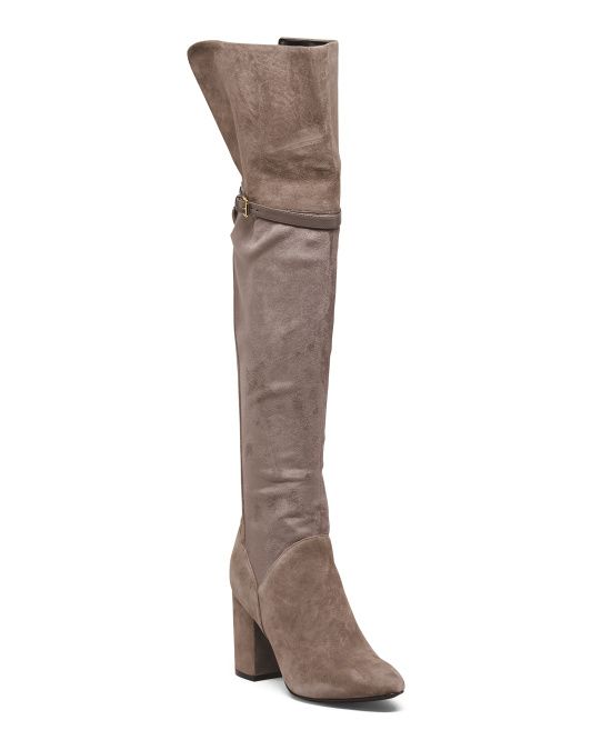 Over The Knee Comfort Suede Boots | TJ Maxx