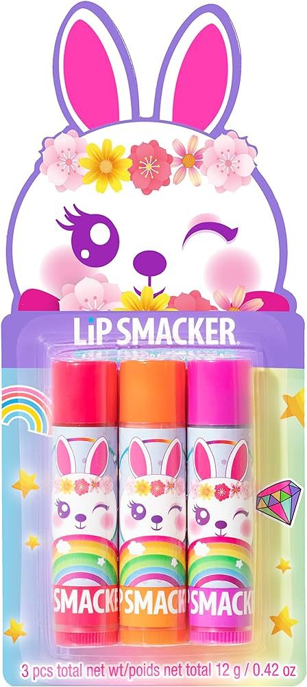 Lip Smacker Easter Lip Balm Trio Card - Bunny | Easter Basket Stuffers for Children | Amazon (US)