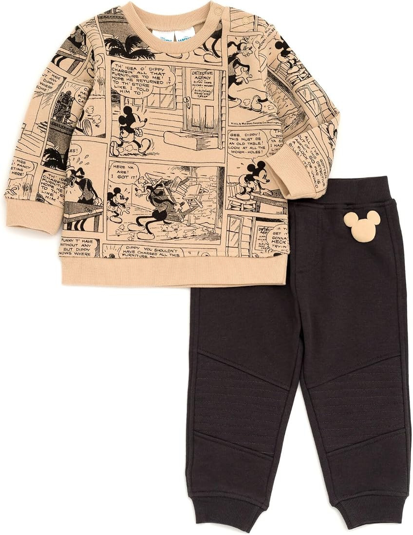 Disney Lion King Mickey Mouse Winnie the Pooh Toy Story Fleece Sweatshirt and Pants Outfit Set Ne... | Amazon (US)