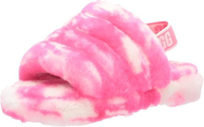UGG Unisex-Child T Fluff Yeah Slide Marble Slipper | Amazon (US)