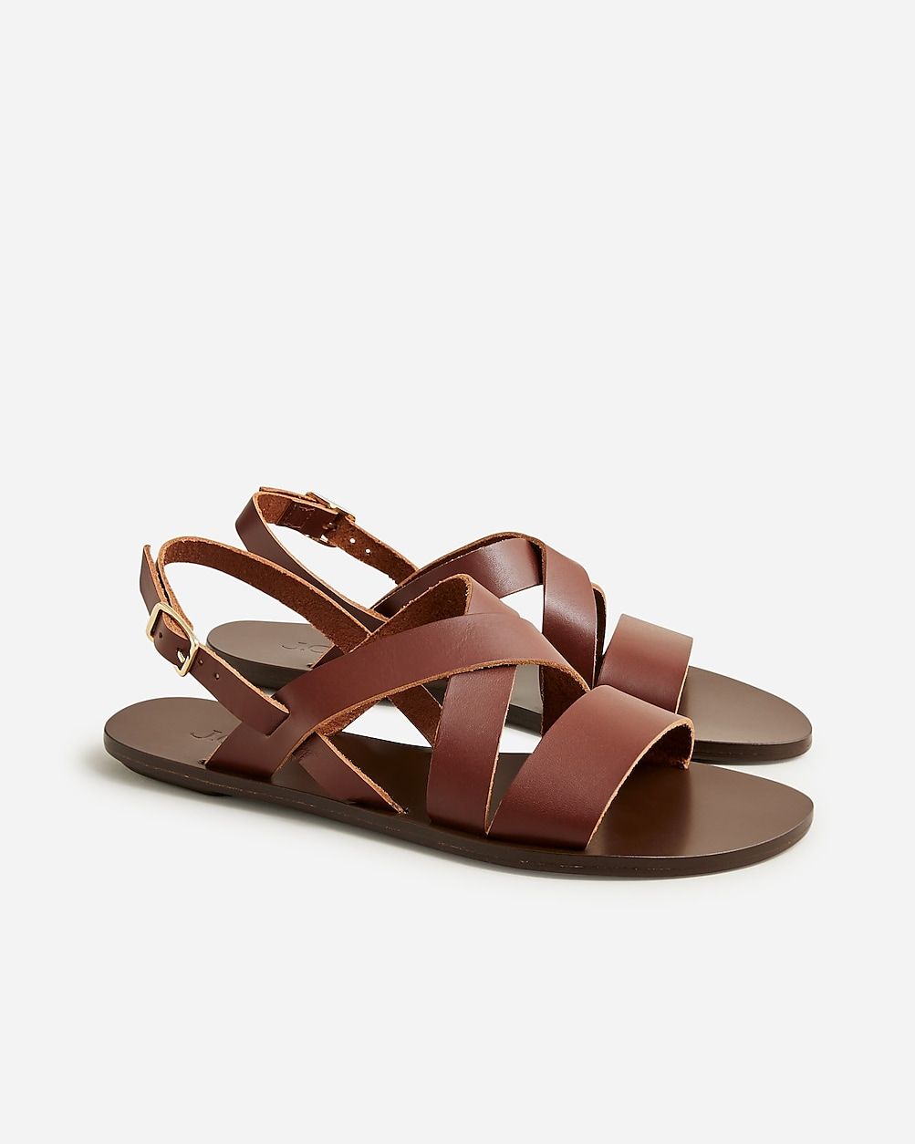 Carsen made-in-Italy slingback sandals in leather | J.Crew US