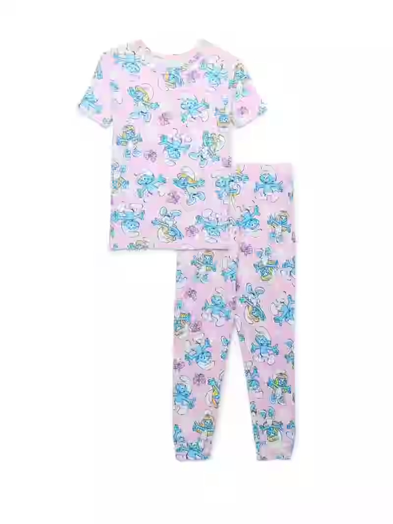 Character Toddler Viscose Unisex 2-Piece Pajama Set, Sizes 12M-5T | Walmart (US)