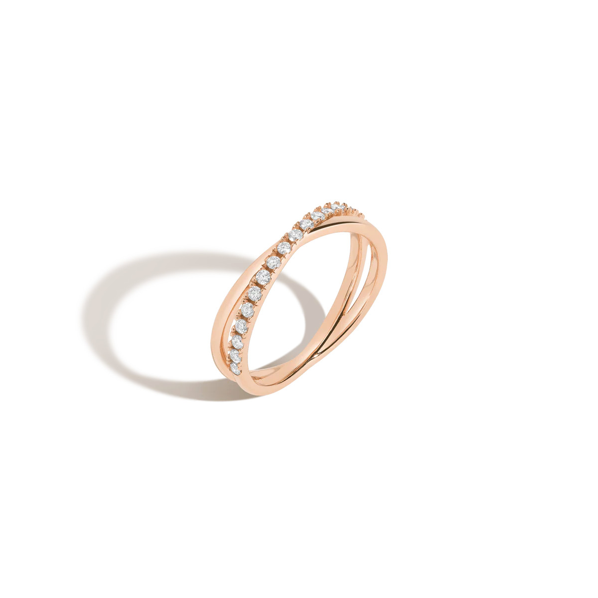 Diamond Crossover Ring | AUrate New York