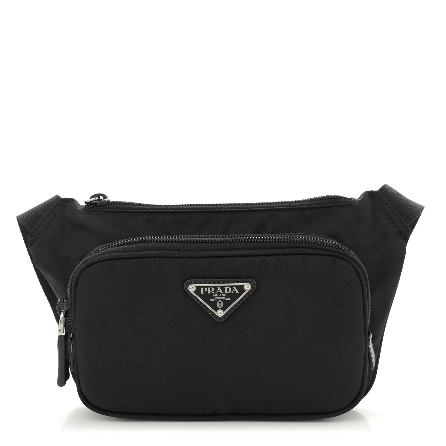 Re-Nylon Saffiano Belt Bag Black | FASHIONPHILE (US)