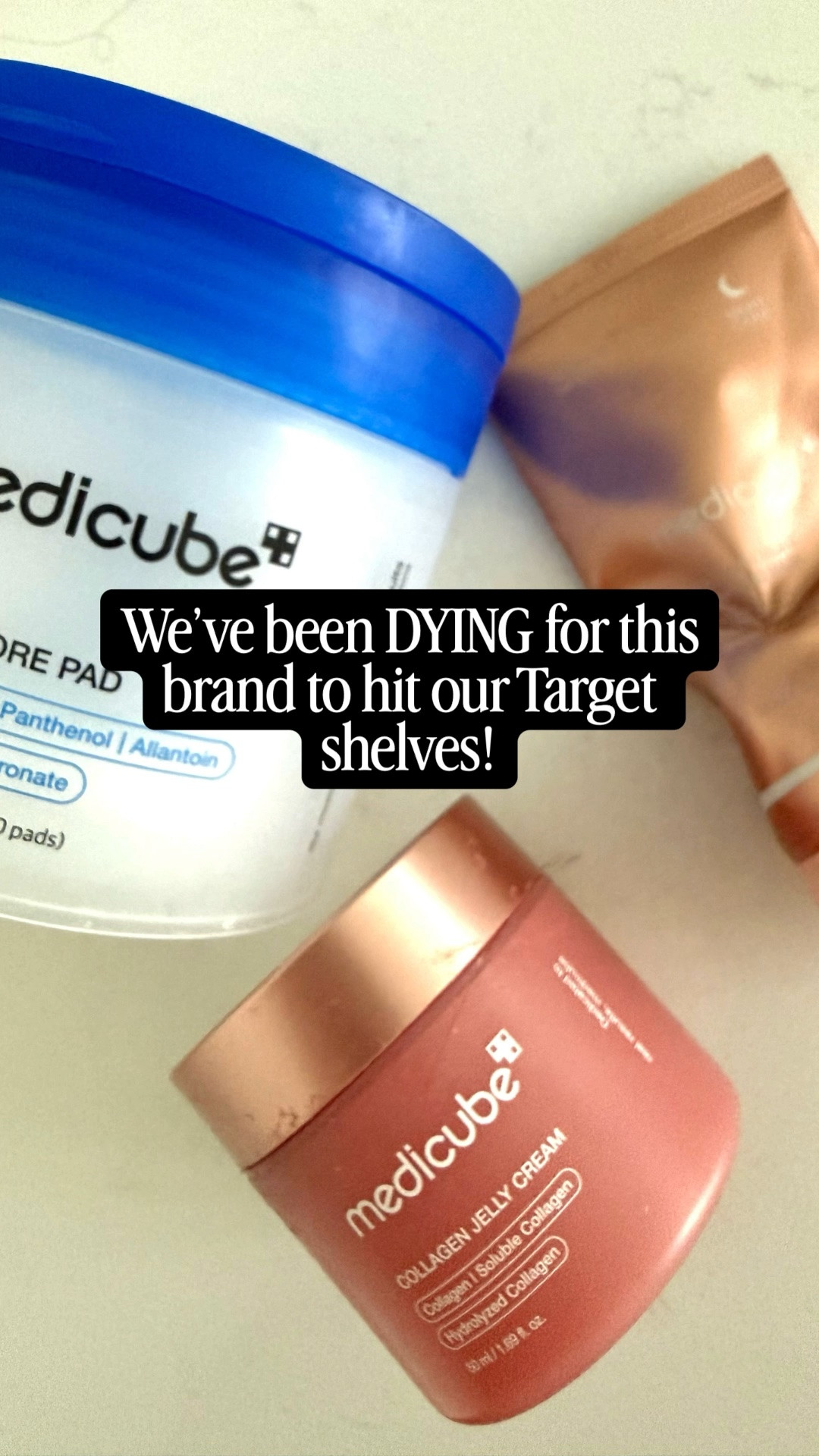 Medicube is officially at Target and we are NOT calm about it 🎯✨ We have been waiting for this moment — our fave pore pads, overnight mask, and collagen jelly… all in store. No more waiting on shipping. Just add to cart and go. 🛒 Link in bio to shop! #twotargetmoms #targetfinds #medicube #targetbeauty #skincareattarget #medicubepads #targetrun

#LTKselfcare