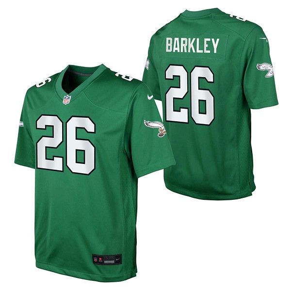 Philadelphia Eagles Saquon Barkley #26 Nike Color Rush Kids' Jersey Large Green | Scheels