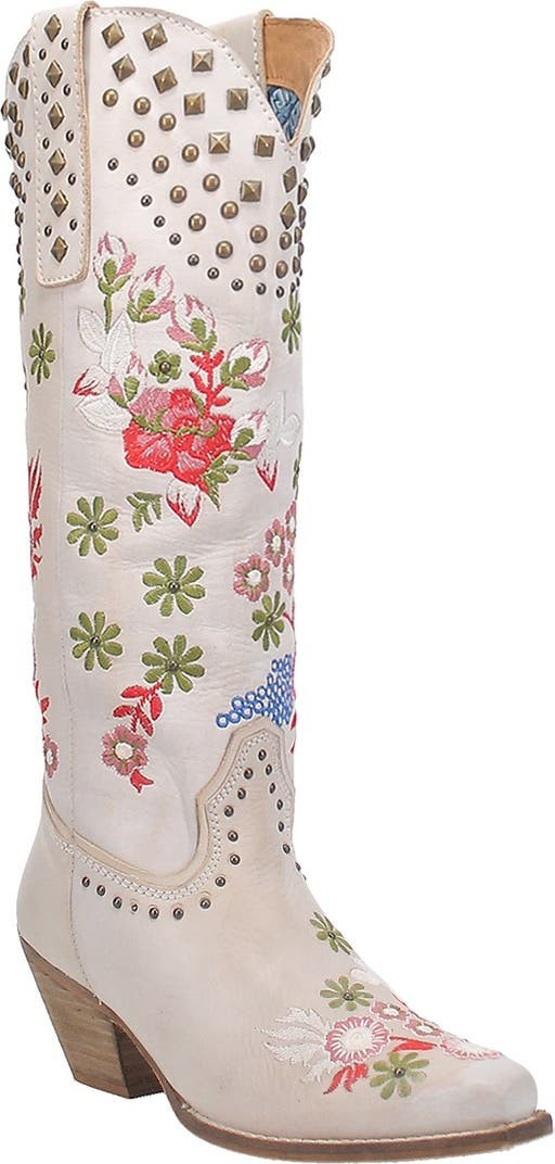 Poppy Western Boot- White Western Boot | Nordstrom