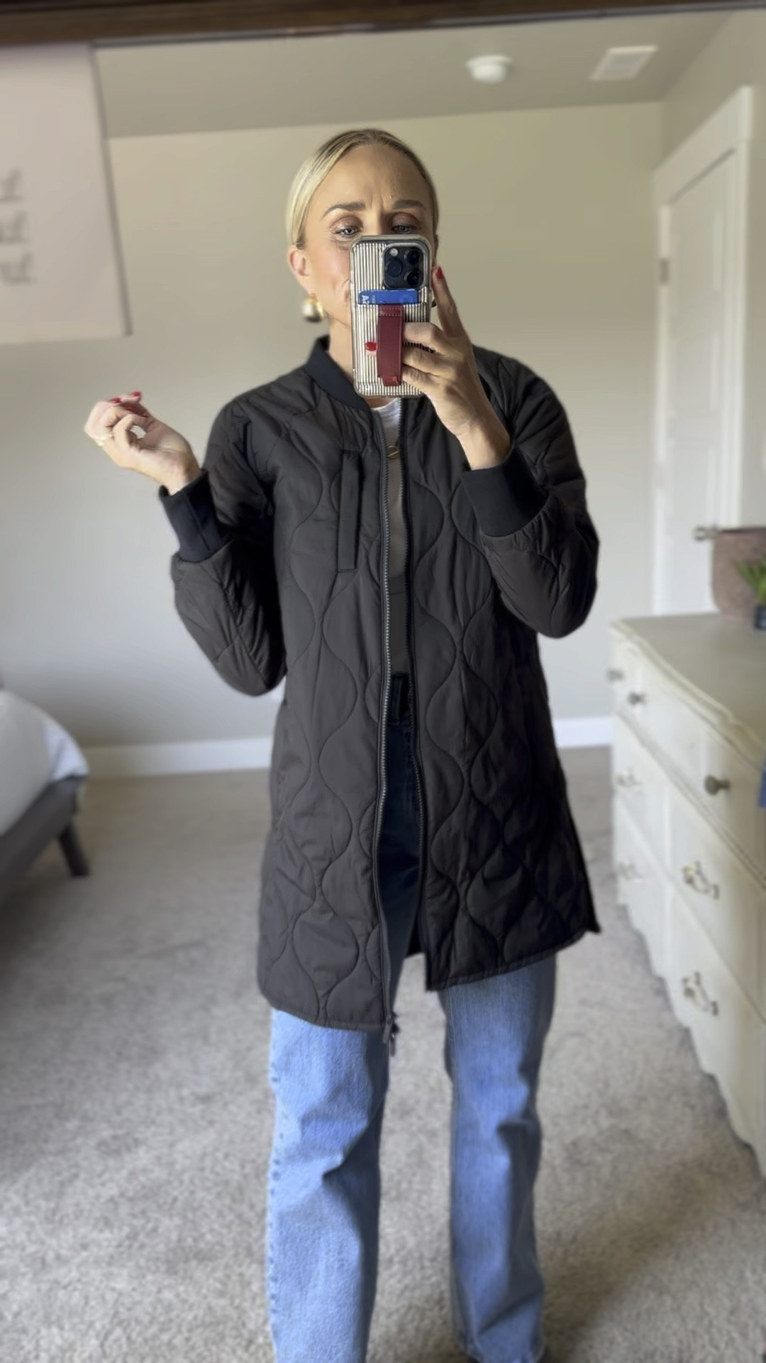 This Zella jacket that sold out during the Nordstrom sale is back in stock!

It is the perfect down coat, has great quilted details, amazing length and I love that there is no hood so it’s easy to layer with hoodies and not feel like your suffocating.

True to size! 

#LTKGiftGuide #LTKStyleTip #LTKSeasonal