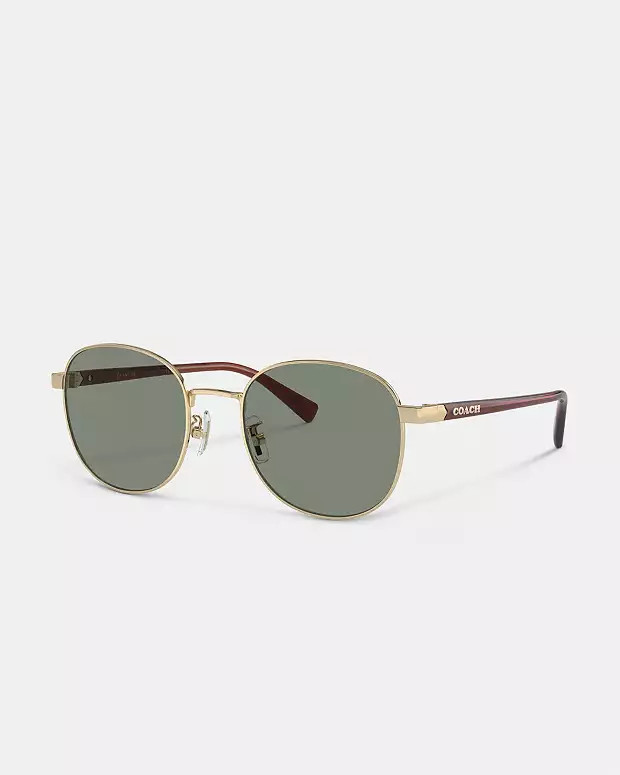 Metal Round Sunglasses | Coach Outlet US