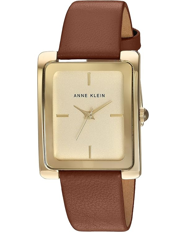 Anne Klein Women's Leather Strap Watch | Amazon (US)