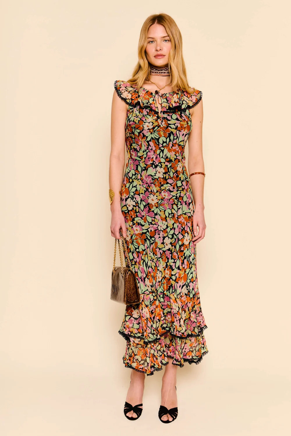 Aliana - Vintage Floral Deep Navy | Rixo