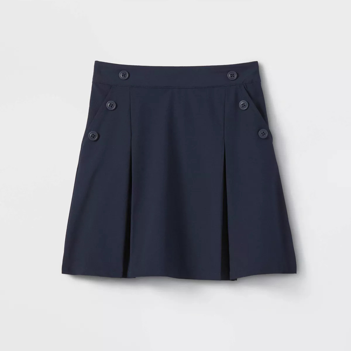 Girls' Woven Performance Pleated Uniform Skort - Cat & Jack™ Blue | Target