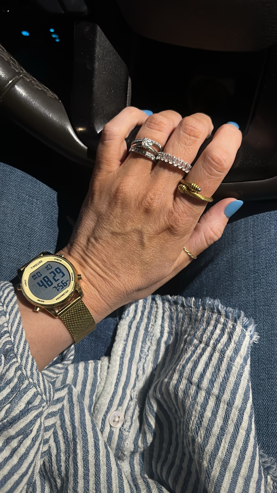 Some of my favorite rings and step counter watch!


#LTKFindsUnder50 #LTKStyleTip