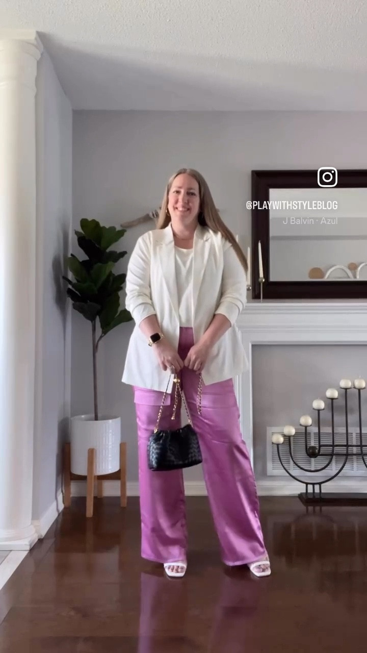 Spring office outfit
Pink dating pants, white blazer, white sandals, gold jewelryy

#LTKOver40 #LTKSeasonal #LTKWorkwear