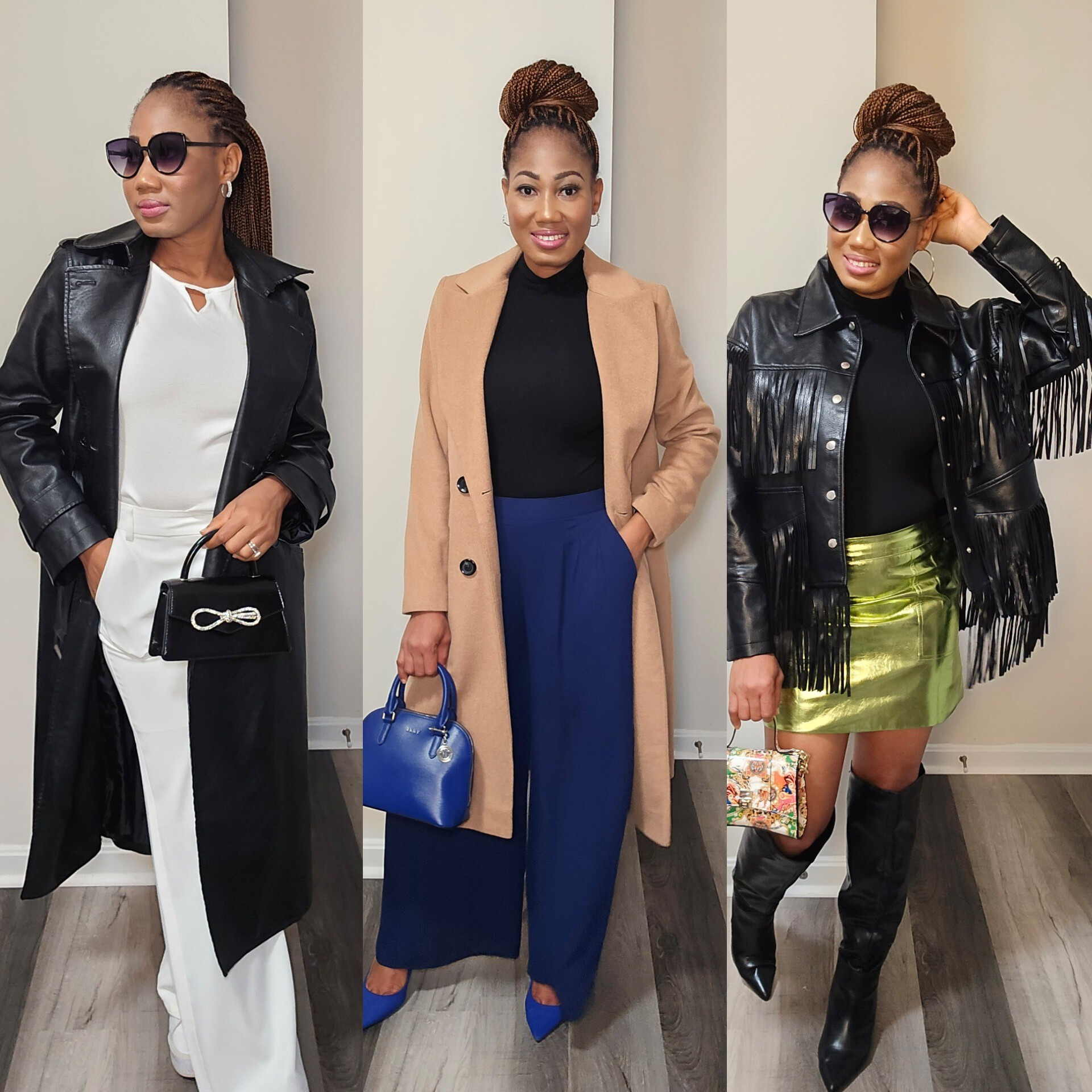 Fall/winter coat and jacket finds.Leather trench: Size Medium.Camel coat: Size 8.Fringe jacket: Size Medium. 

#LTKMidsize #LTKSeasonal #LTKStyleTip