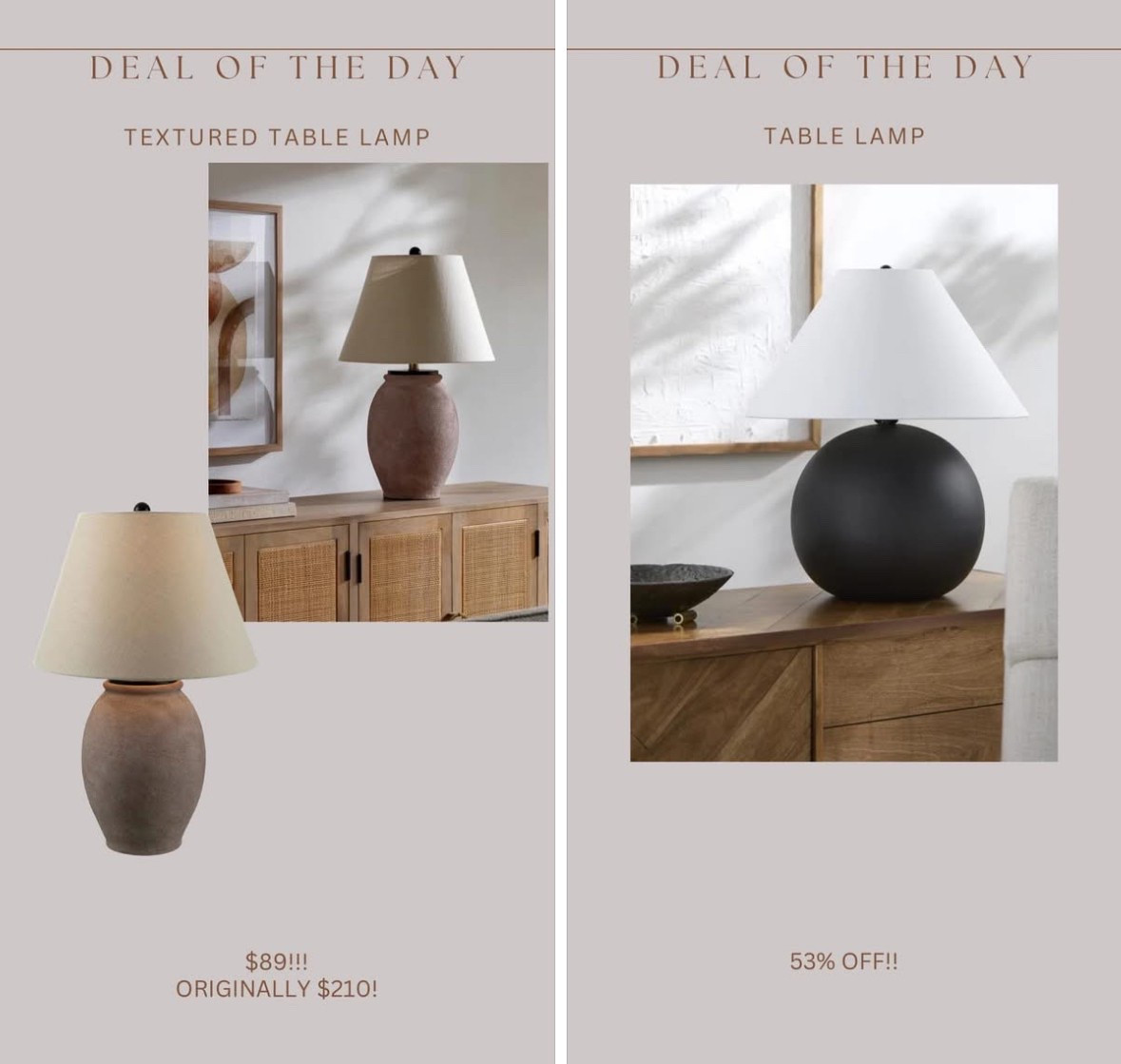 Table lamp deals!!!! I cannot believe these prices!!!🤯😍🙌🏻🙌🏻 usually such an expensive style! They look so high end! 



#LTKSaleAlert #LTKStyleTip #LTKHome
