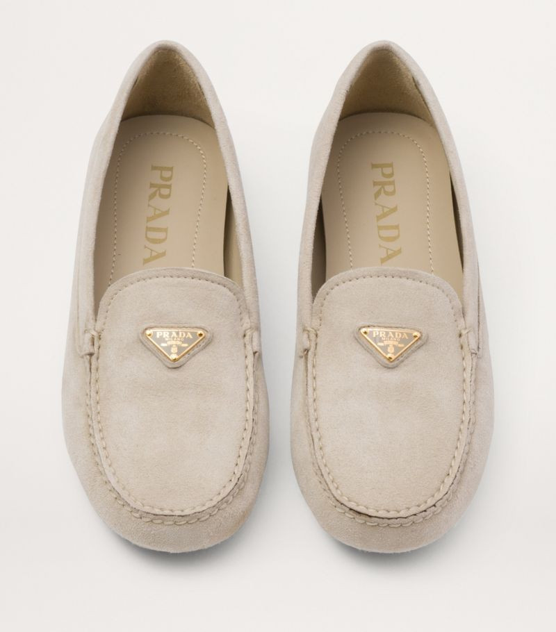 Suede Triangle Driving Loafers | Harrods