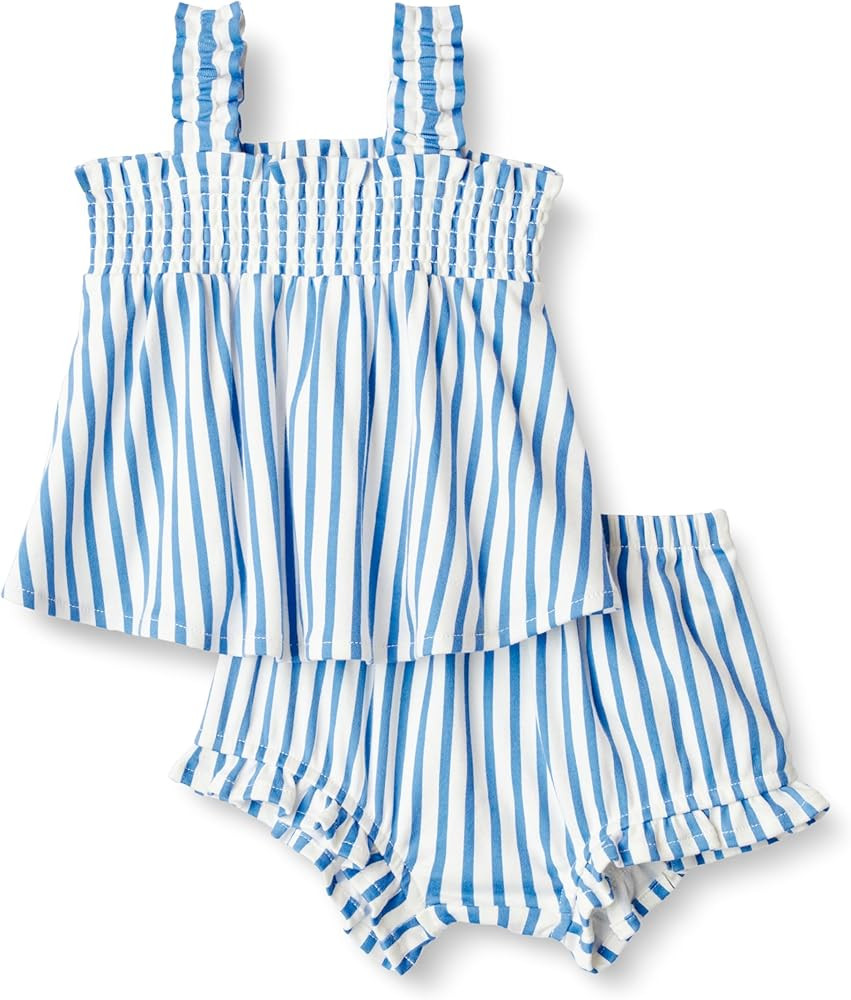 Amazon Essentials x Sofia Grainge Baby Girls' Cotton Sleeveless Shirt and Shorts Play Set | Amazon (US)