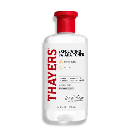 Thayer s 2% AHA Exfoliating Toner Smoothing and Pore Refining Skin Care for All Skin Types 12 fl oz | Walmart (US)