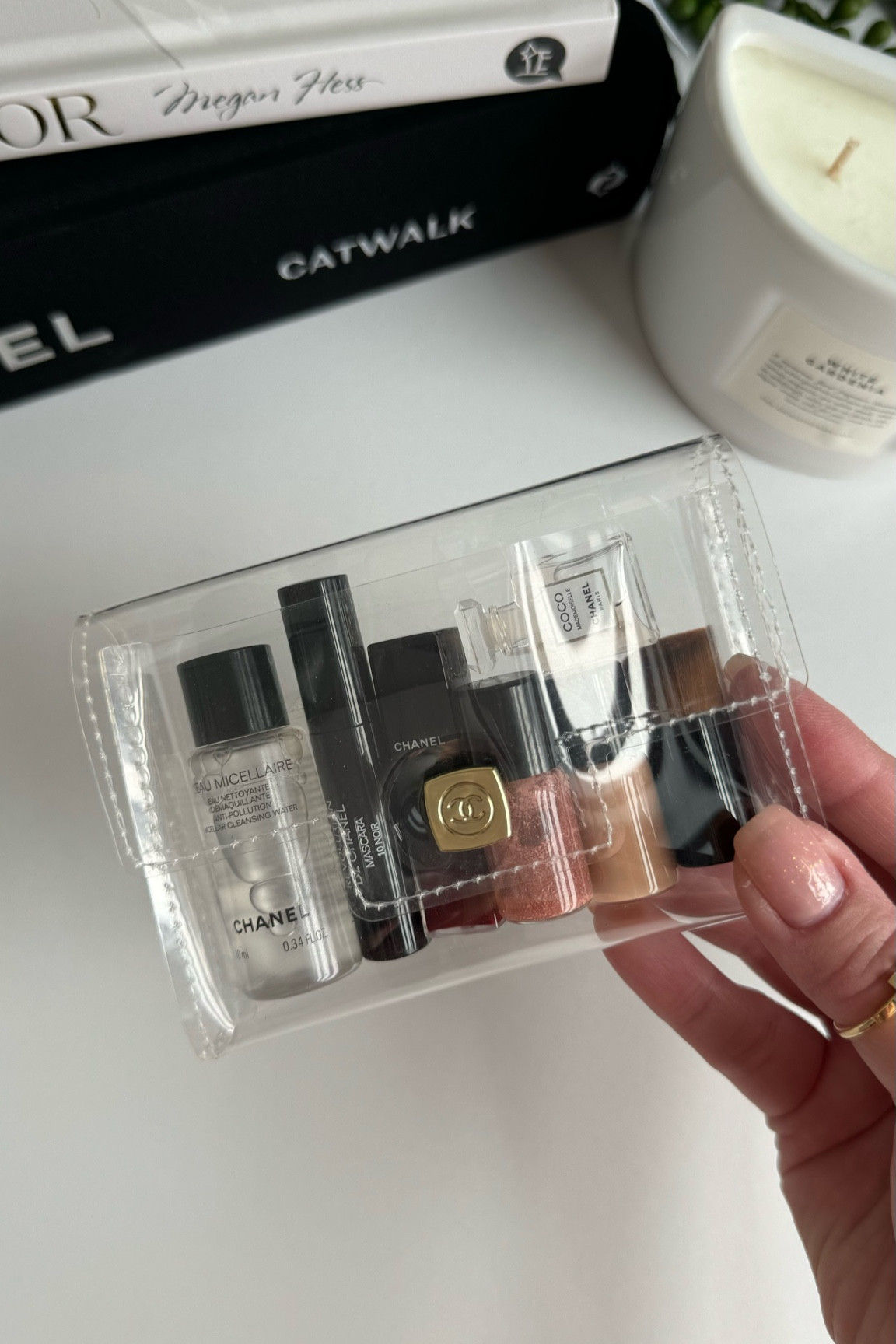 Chanel minis in Chanel clear pouch 😍

#LTKbeauty