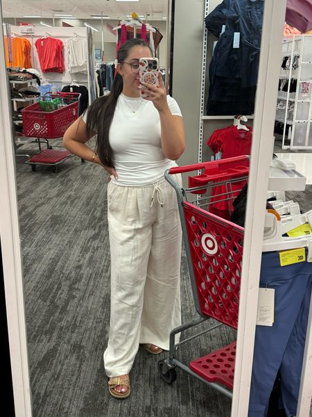 my new fav pants from target! I’m 5’5 wearing a size L! the perfect lightweight summer pant!

#LTKMidsize #LTKSummerSales #LTKHome