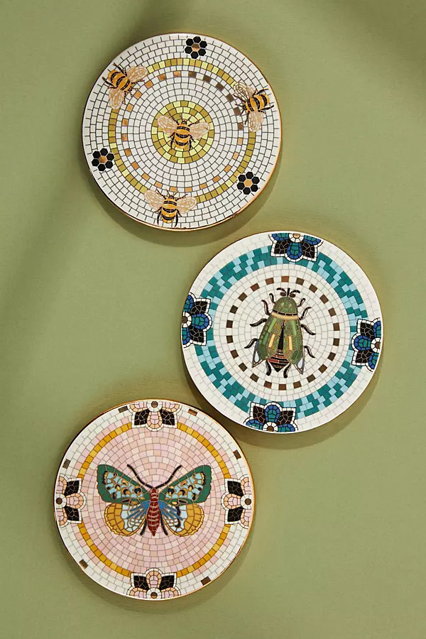 The Bistro Tile Stoneware Coaster: Garden Edition | Anthropologie (US)