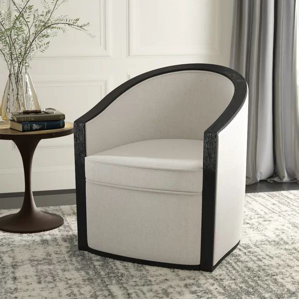 St. Charles 26.75" Wide Polyester Barrel Chair | Wayfair North America