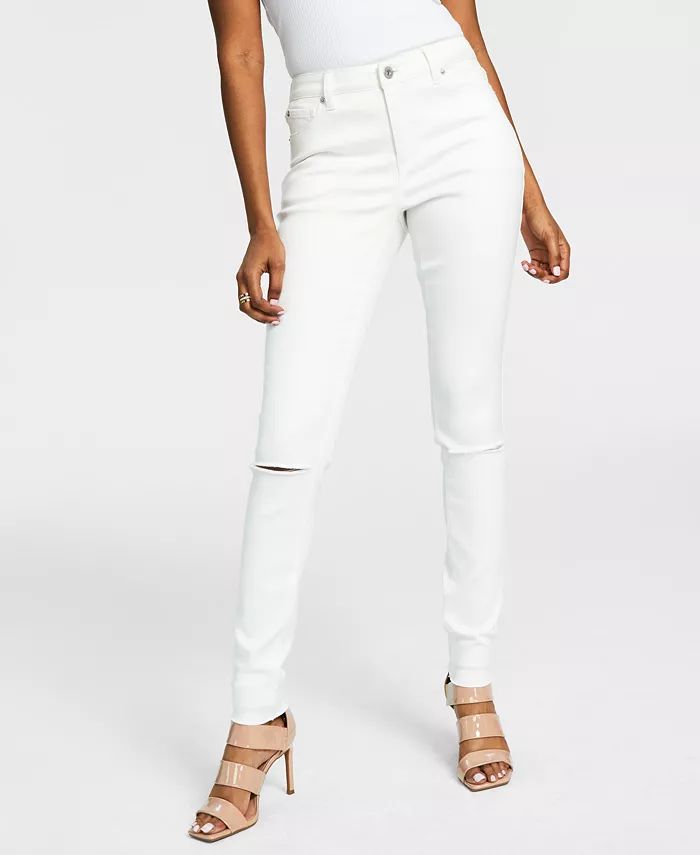 Women's Mid-Rise Ripped Skinny Jeans, Created for Macy's | Macys (US)