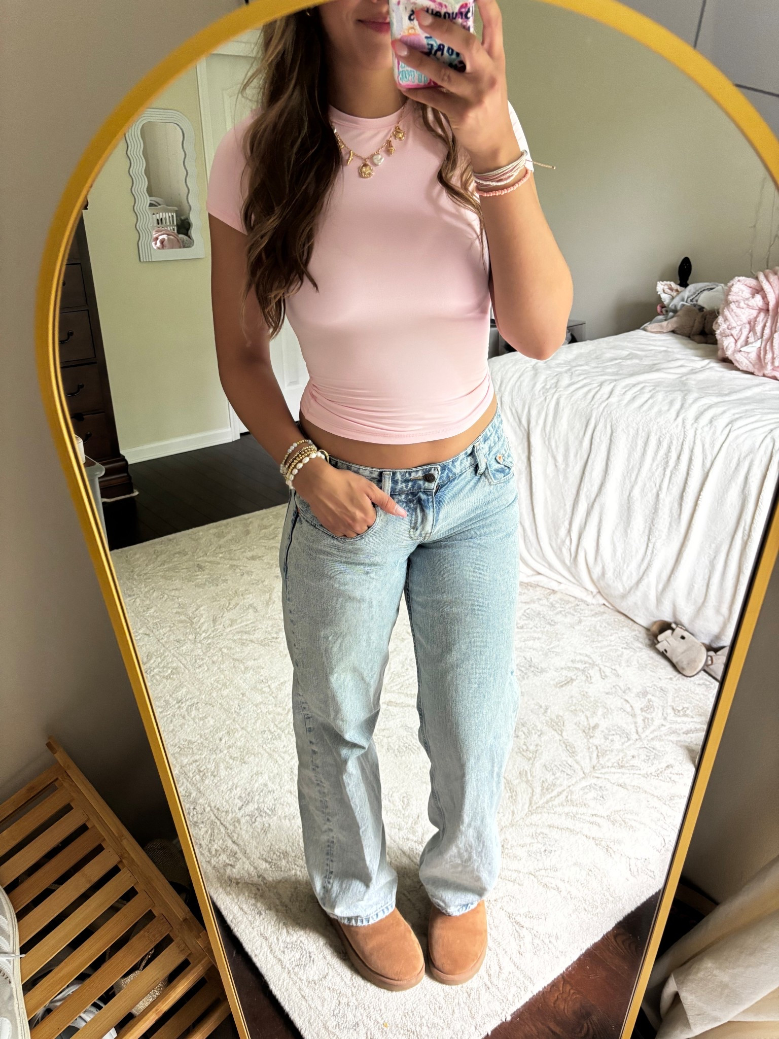 cute pink outfit idea with jeans! 

#LTKStyleTip #LTKSeasonal #LTKSaleAlert