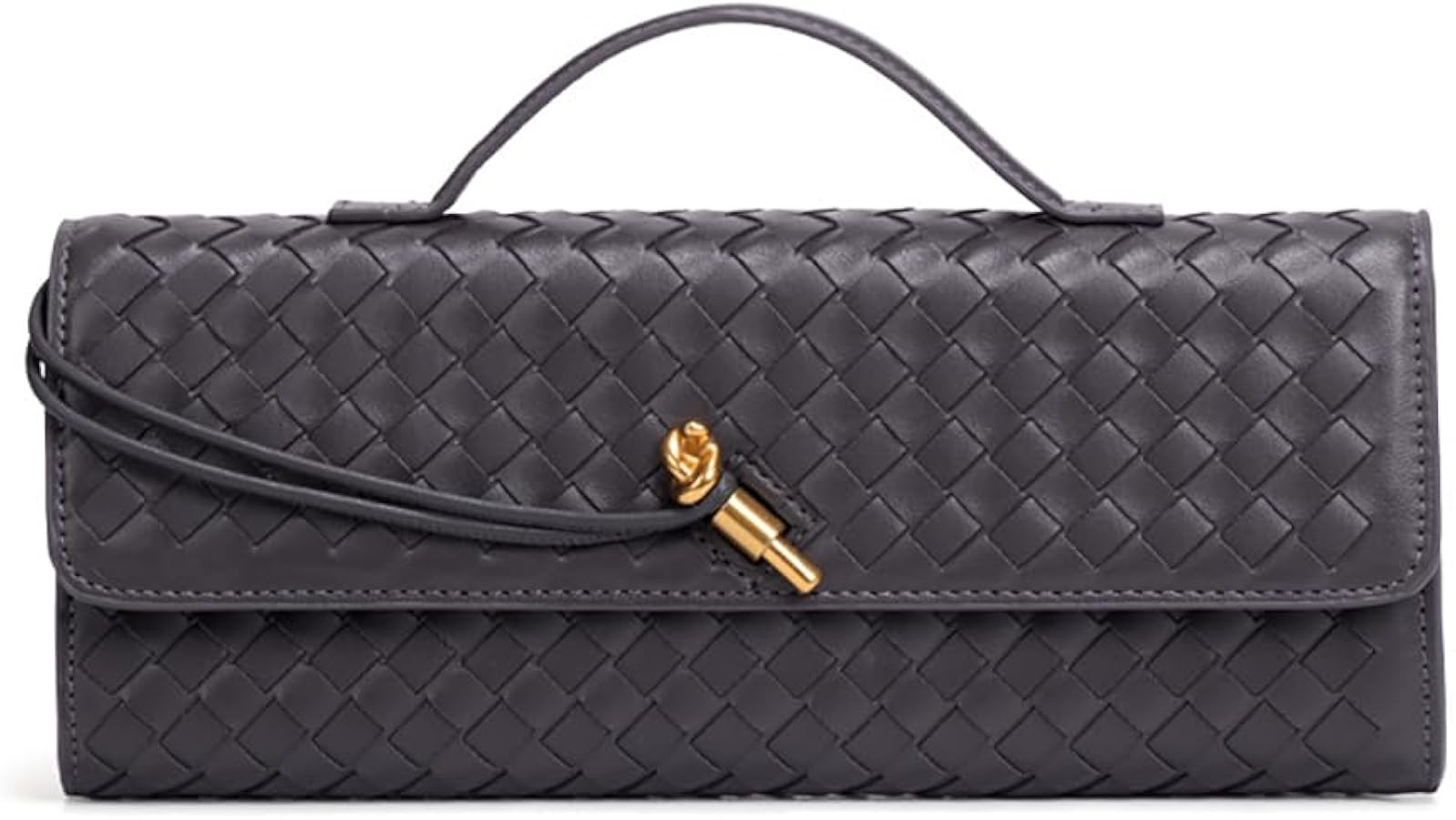 Dreubea Women's Handmade Woven Evening Bag Casual Leather Shoulder Handbag Fashion Crossbody Clut... | Amazon (US)