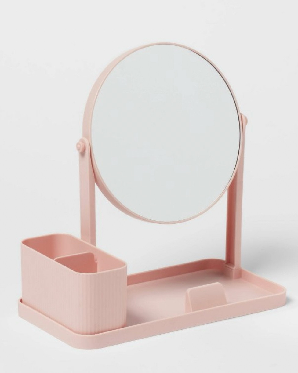 ✨The $10 Target Vanity Mirror Every Lash Girl Needs✨
If you’re into DIY lash extensions, this Target pink vanity mirror is a game-changer. The adjustable angle is perfect for seeing underneath your lash line for flawless application.
Plus, the tray stores everything: tweezers, glue, lashes, and bond/seal!
Linked my full lash station setup – including the Girl Next Door lashes by Aera Lashes 💕
#diylashes #targetvanitymirror #aeralashes #ltkbeauty #atlashomeextensions #ltkit #makeuporganization 

#LTKSaleAlert #LTKBeauty #LTKStyleTip