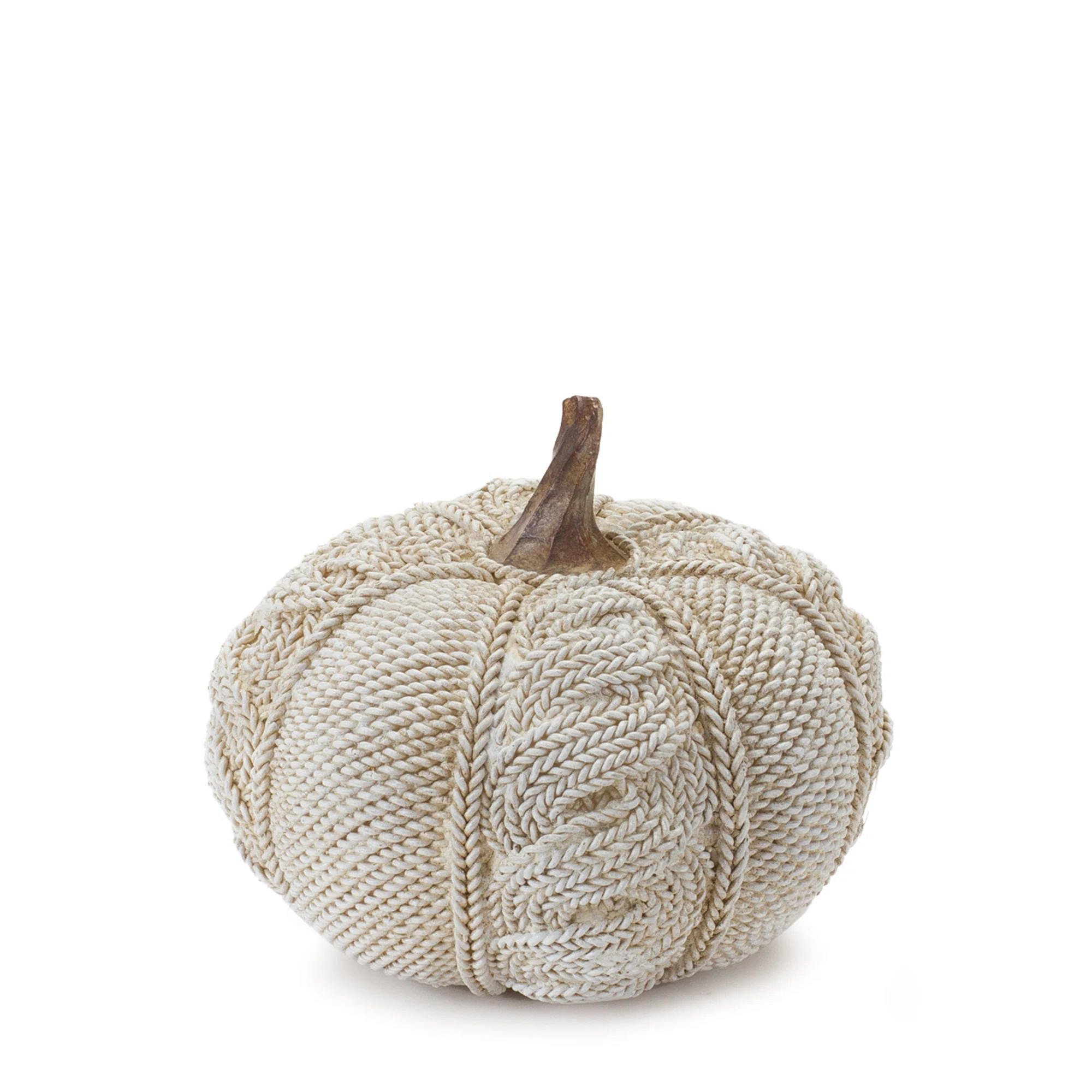 Woven Sweater Design Pumpkin (Set of 2) | Wayfair North America