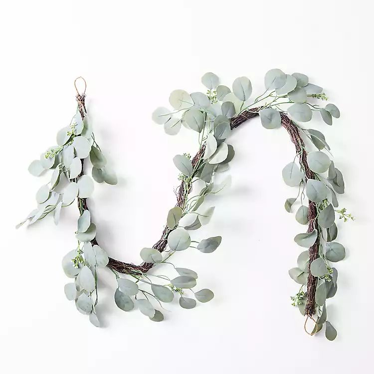 Silver Dollar Eucalyptus Garland | Kirkland's Home