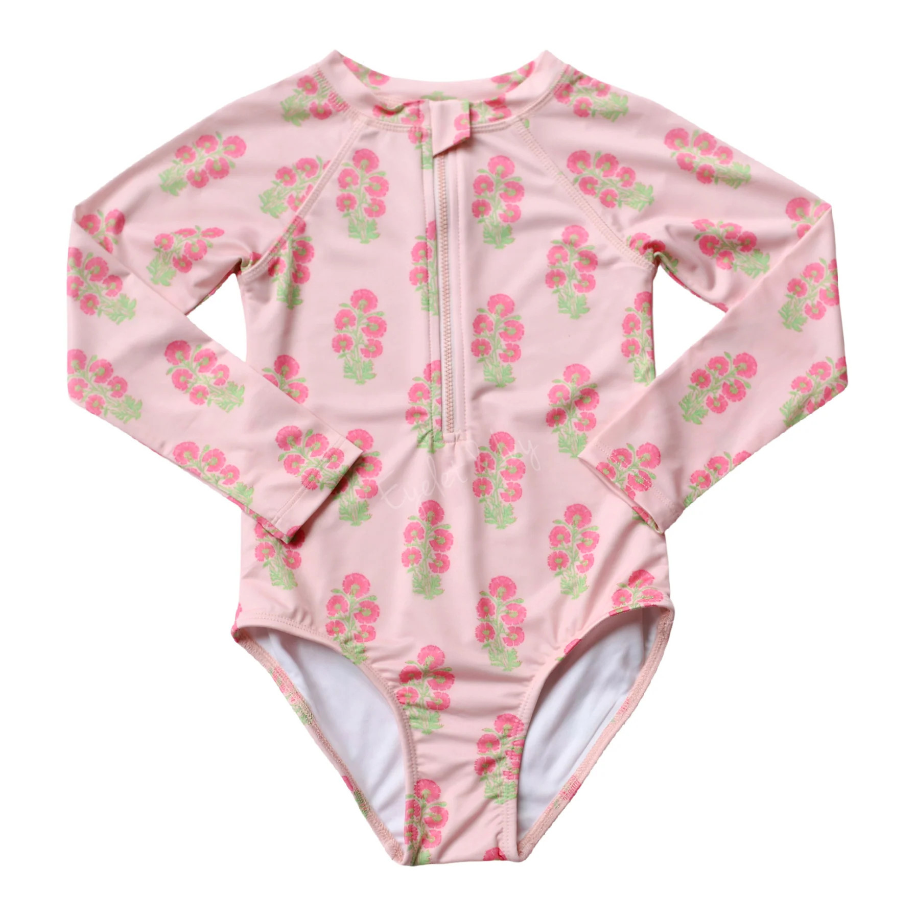 Block Print Rashguard Swimsuit | Eyelet & Ivy